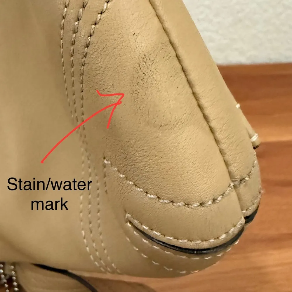 Vintage COACH 8A07 Soho Flap Butter Beige Soft Leather Messenger Shoulder Bag - Image 11