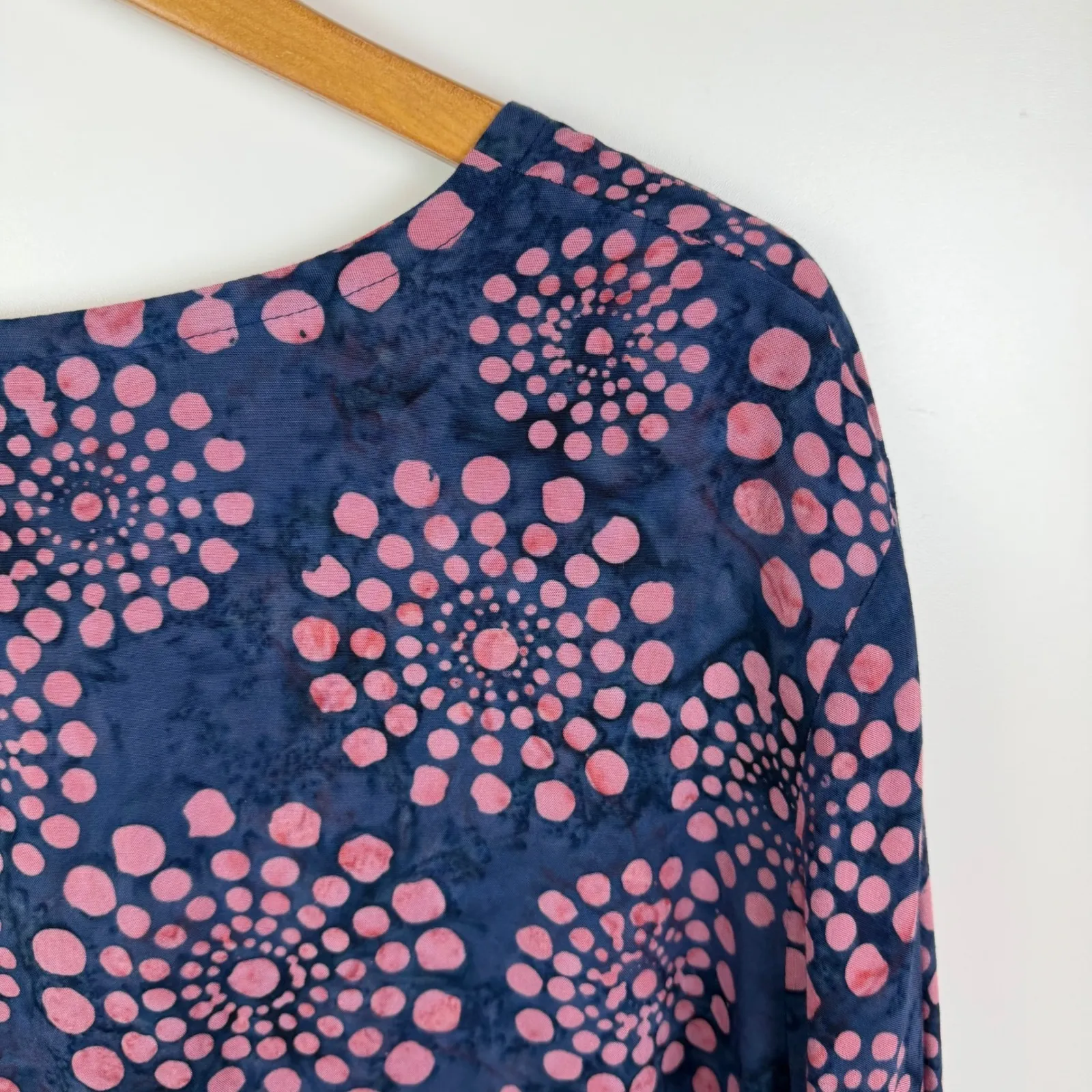 Soft Surroundings Tunic Top Size L/XL Lightweight Artsy Flowy Festival Resort - Image 3