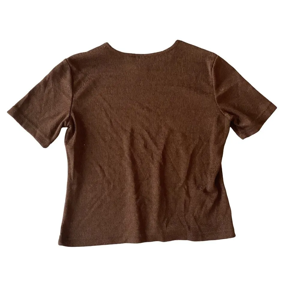 Vintage Jordan Bronze Metallic Top - Image 6