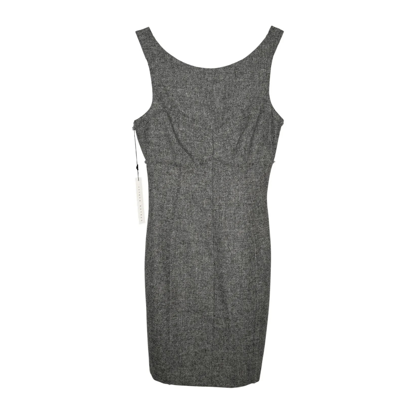 2000s Susana Monaco Lambswool Gray Sheath Dress Fall Hoilday Sz 2 - Image 2