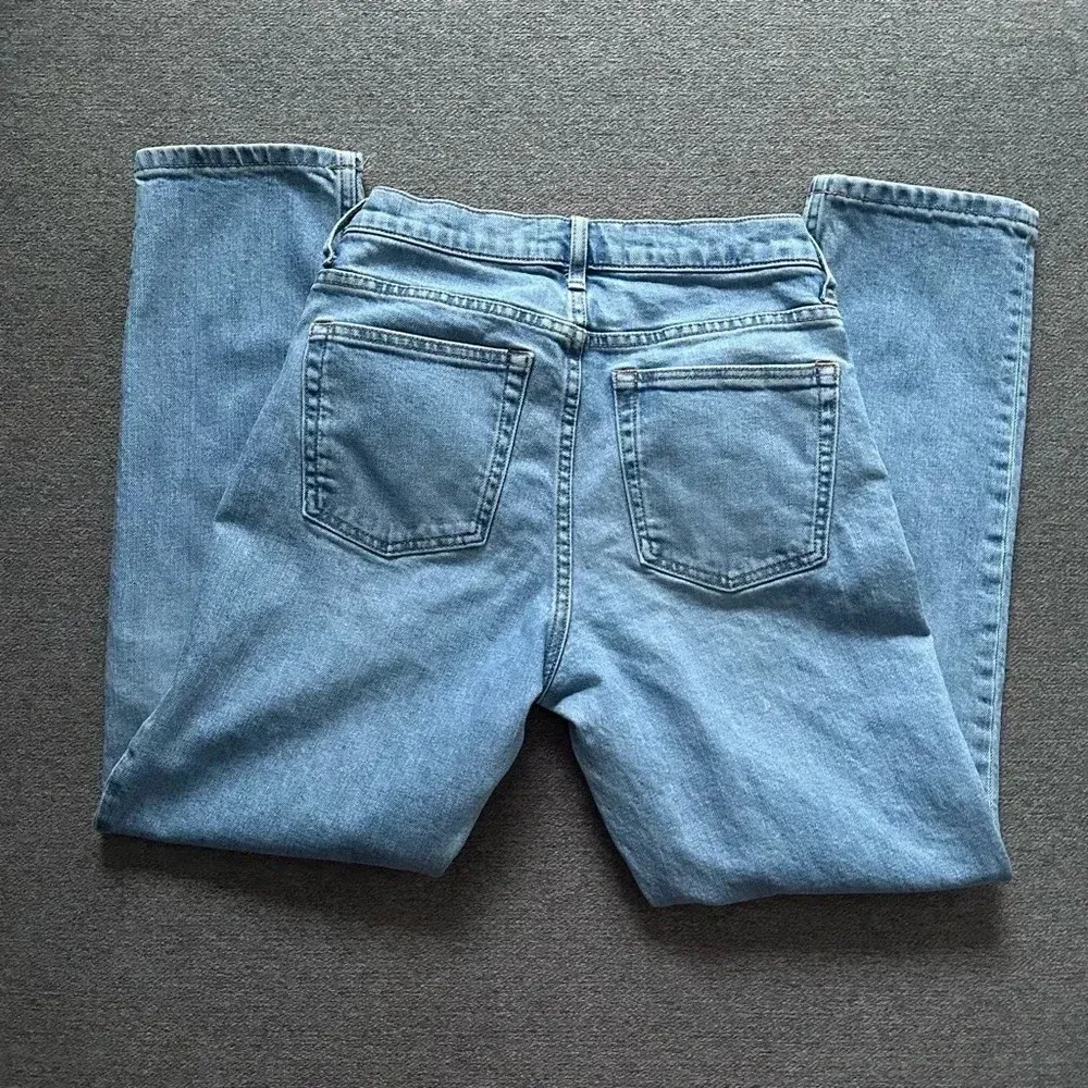 Everlane High Rise Straight Vintage Wash Jeans Size 25 - Image 4