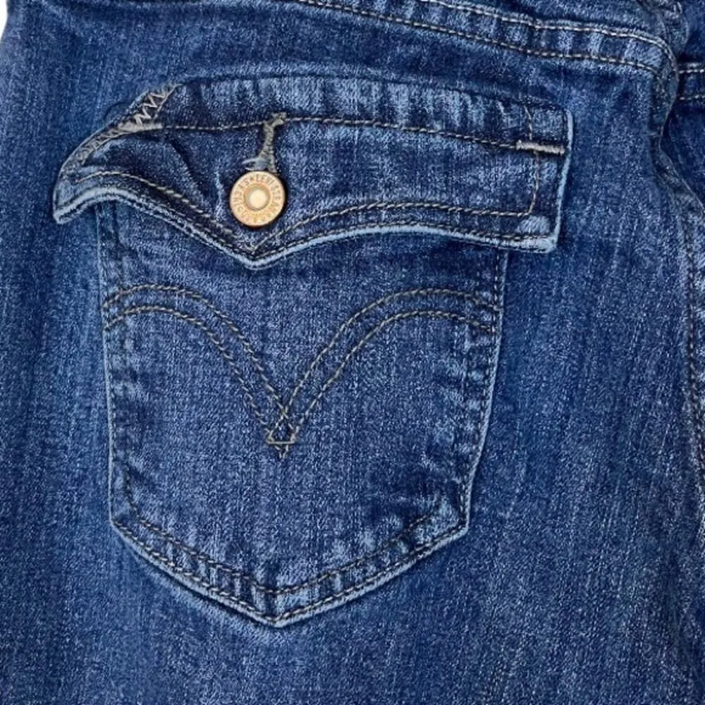 Levi’s 515 Boot Cut Mid Rise Flap Pockets Medium Wash Jeans Women's Size 29/32 - Image 7