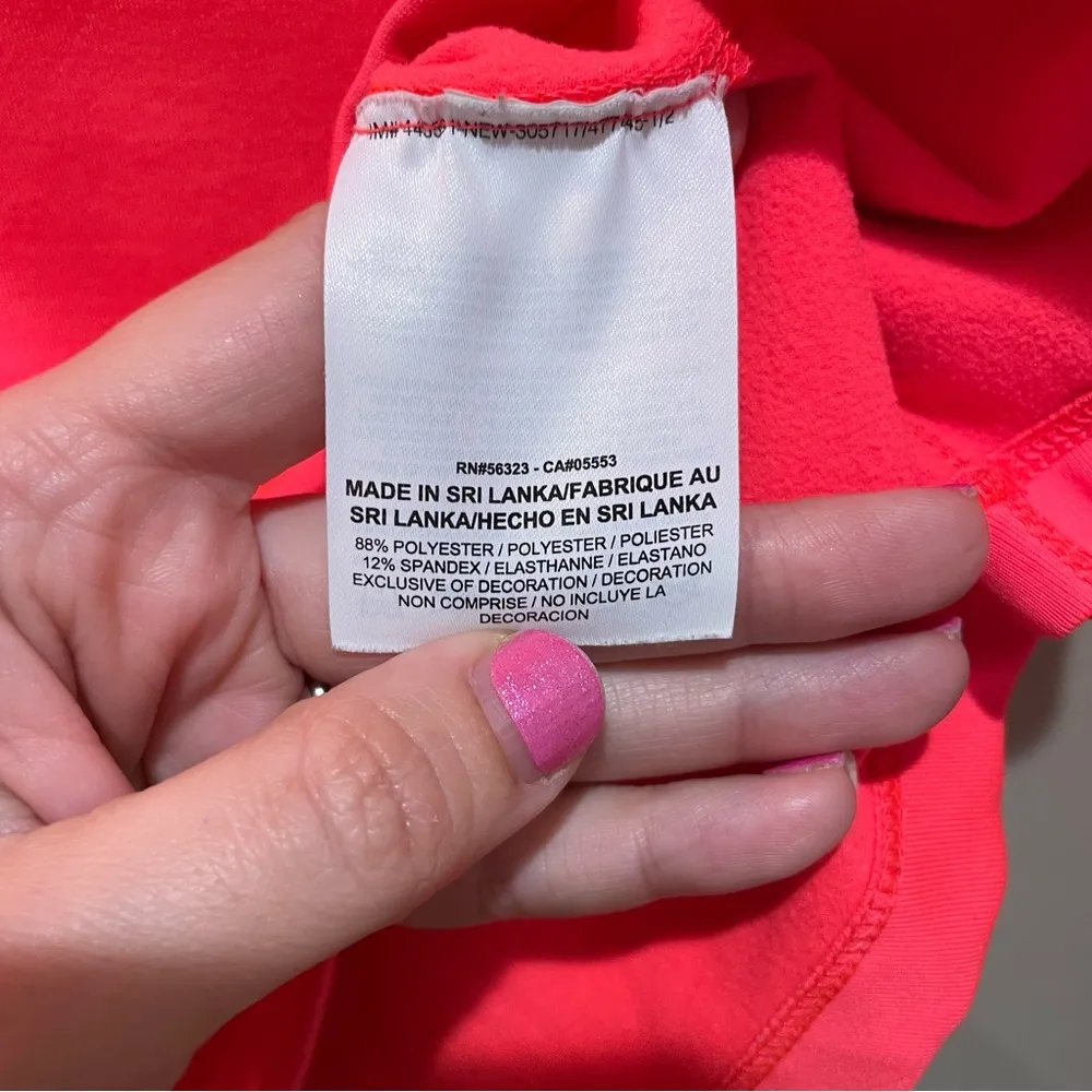 Nike Dri-Fir Hyperwarm Infinity Training Turtleneck Top Neon Pink Size Small - Image 8