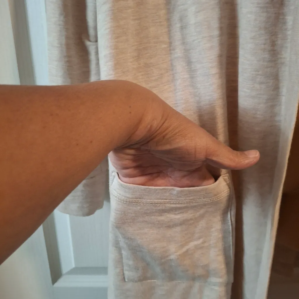 Torrid Sleep Sz 2 Women's Cream Open Front Cardigan - Image 10