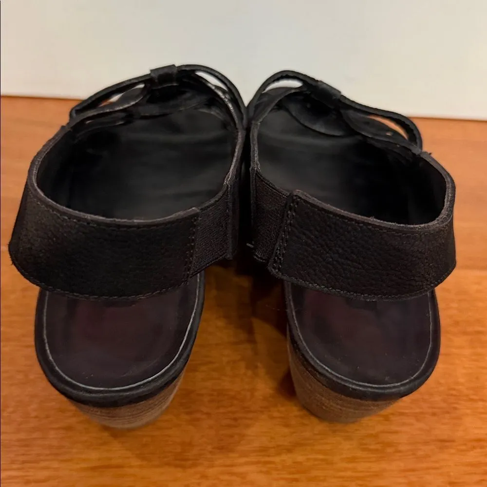 Paul Green Women’s Trisha Slingback Peep Toe Sandals Heels Black Suede Size 10 - Image 3