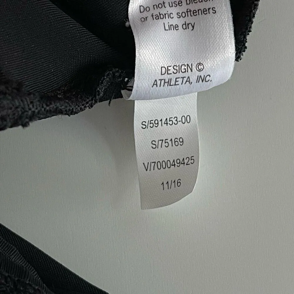 Athleta Multi-way Side Scrunch Tankini Swim Top (Black) - 34 B/C - Image 12