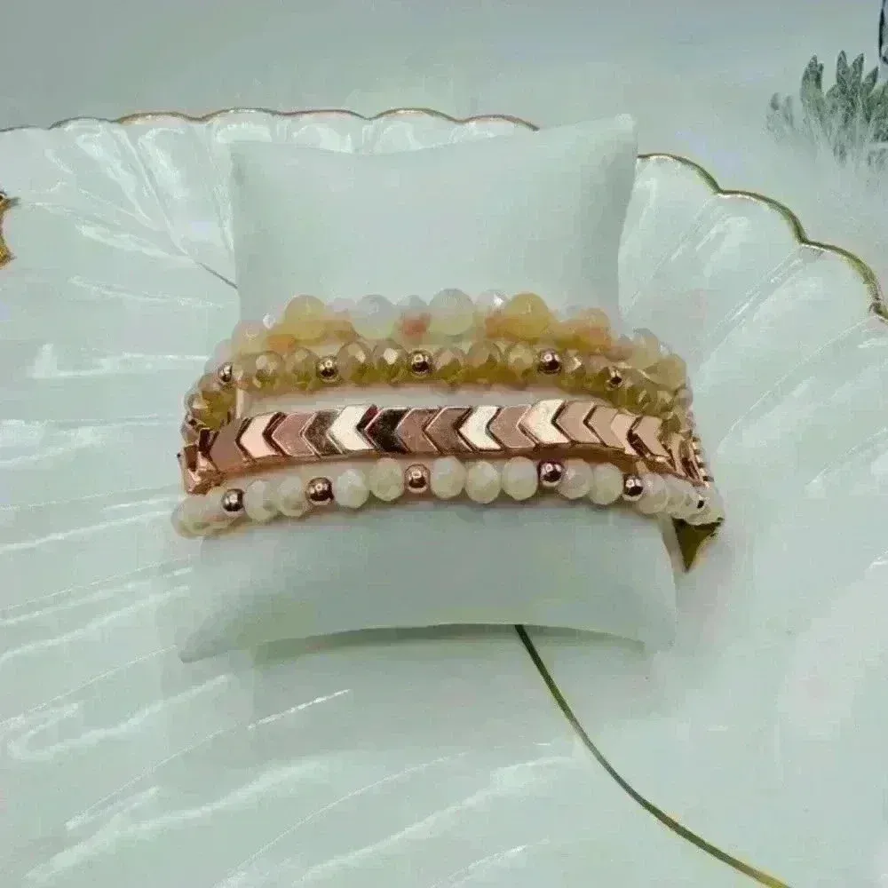 Cute Beaded Rose gold Watchband New Compatible for iWatch Size 38/40/41 mm - Image 4