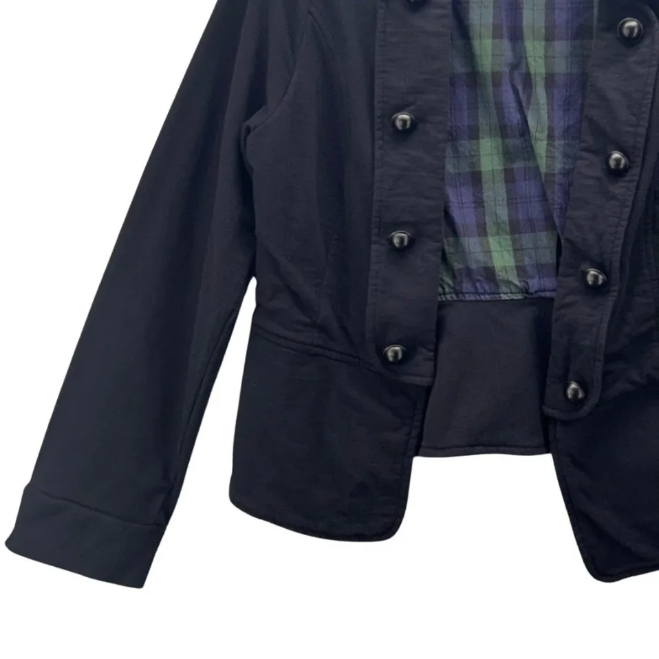 Soft‎ Surroundings Crop Fitted Blazer Black Large - Image 5