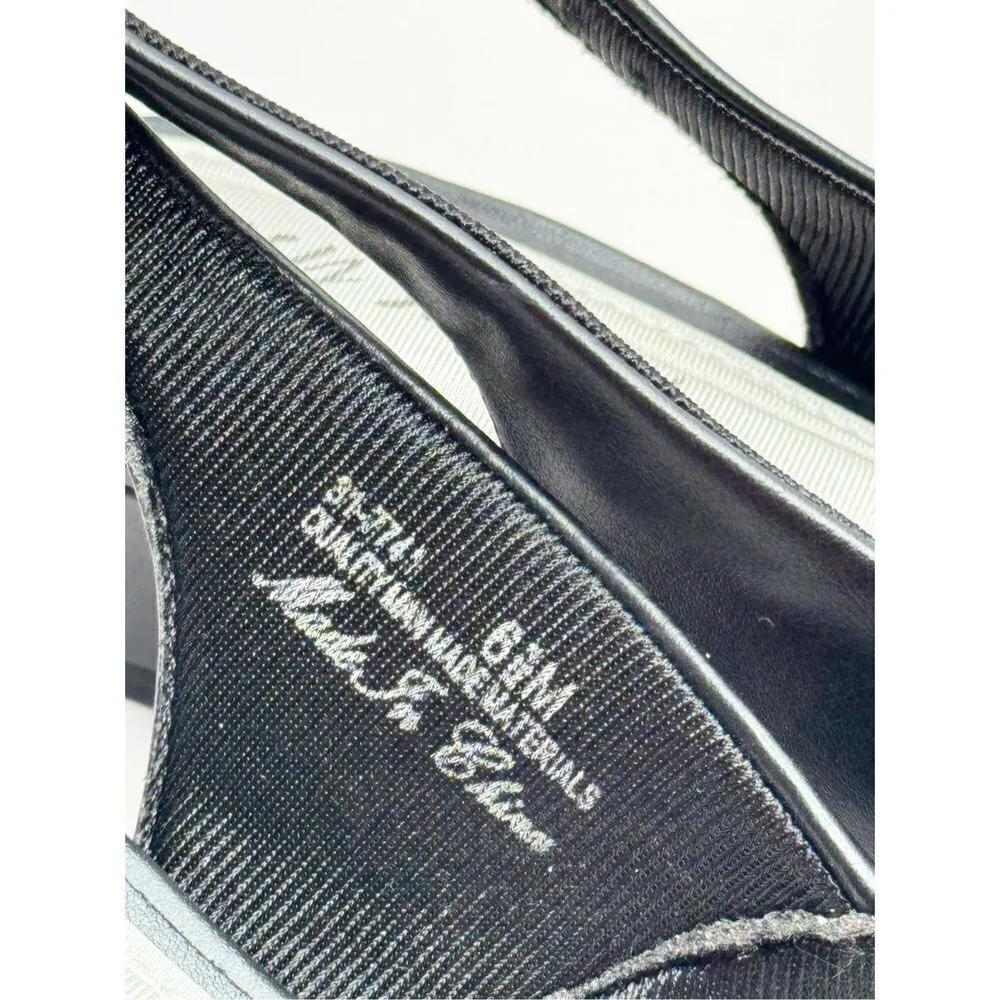 Easy Street Pumps‎ Womens Size 6.5 Black Slingback Block Heel Casual - Image 6