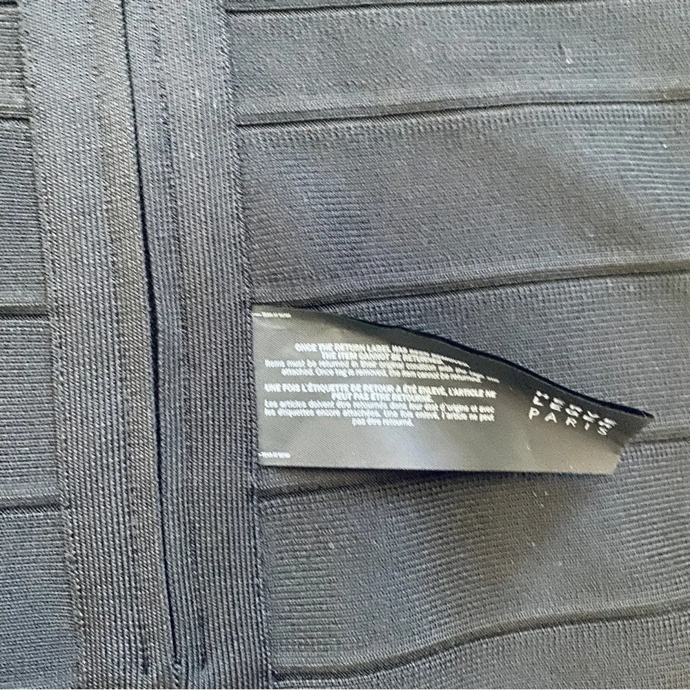 Herve Leger black bandage mini dress - Image 5