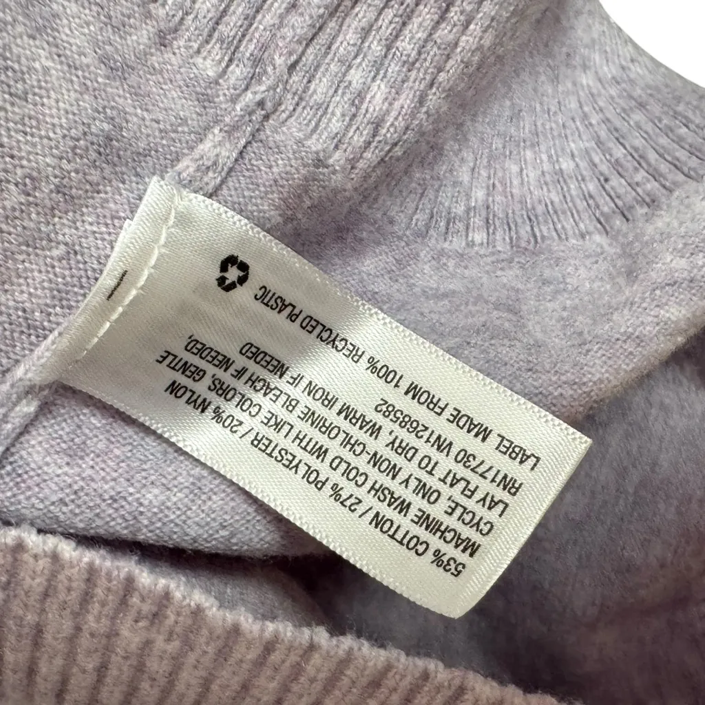 a new day Purple Crewneck Knit Sweater Top Casual Long Sleeve Women’s Medium - Image 6