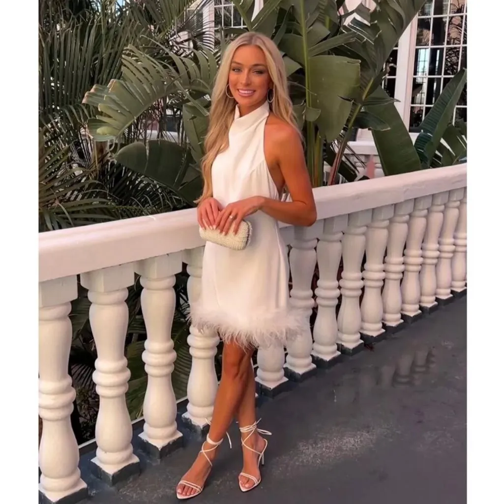 Amanda Uprichard Lunaria Dress in Ivory - Image 4