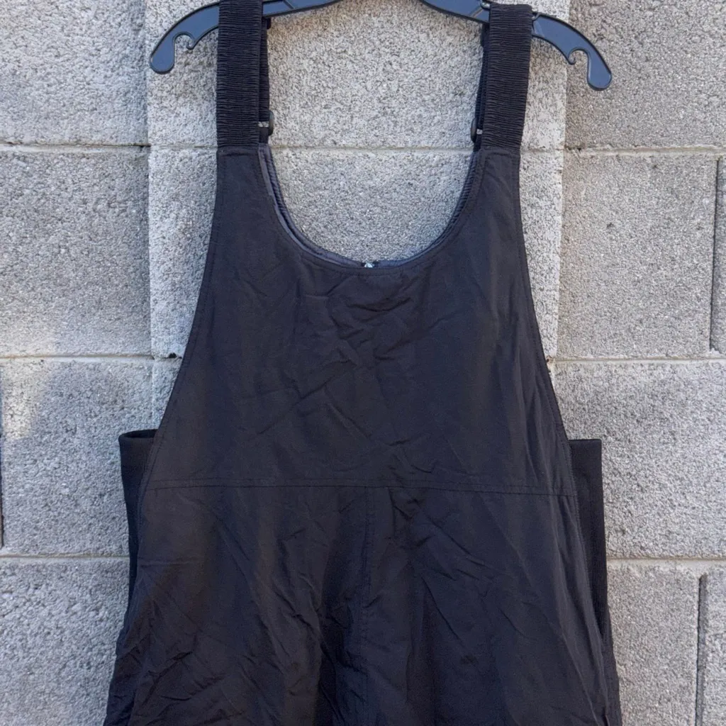 Vintage White Sierra Snow Bib Overalls Ski Snowboard Women's XL Black - Image 12