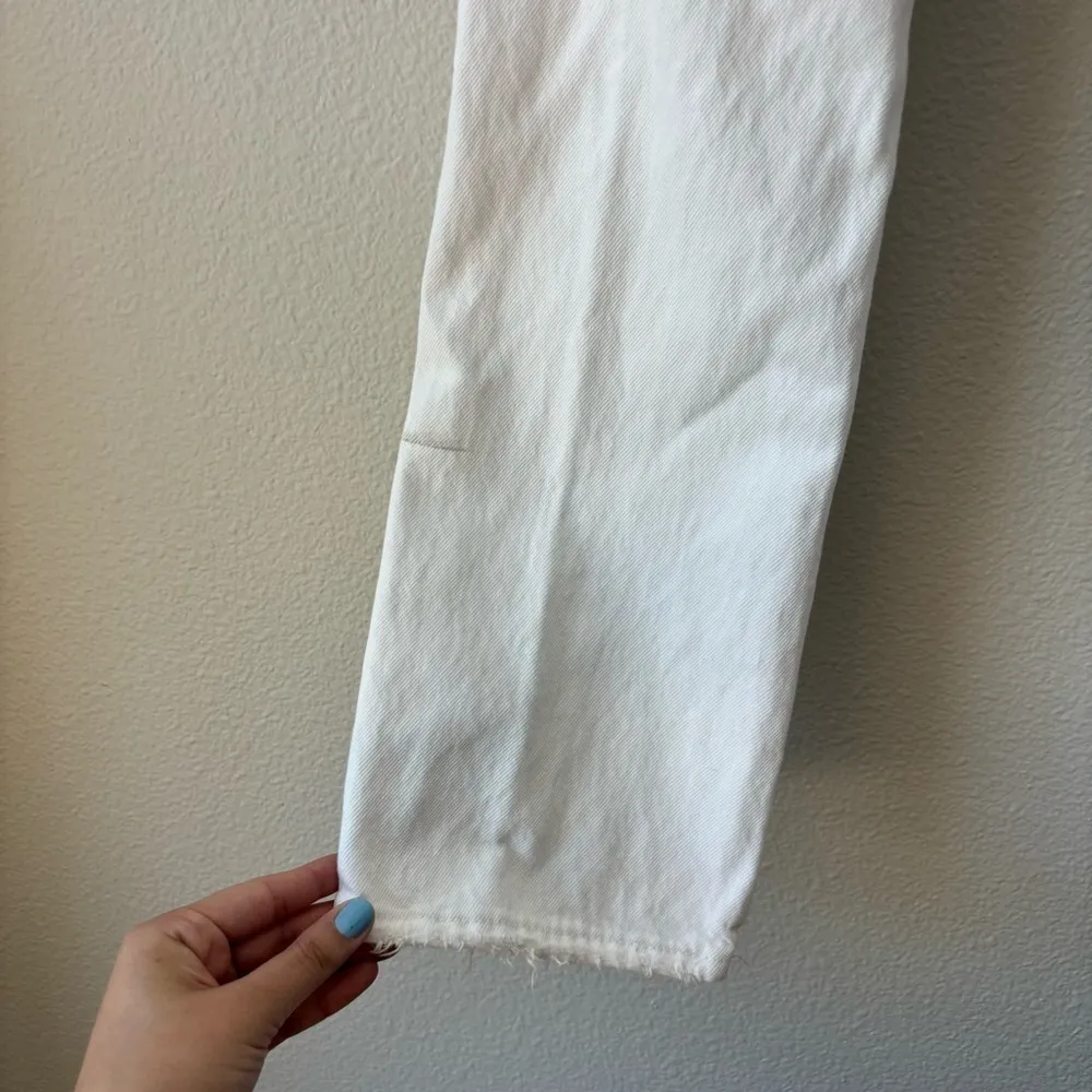 rollas high rise straight original jeans in white Size 27 - Image 11