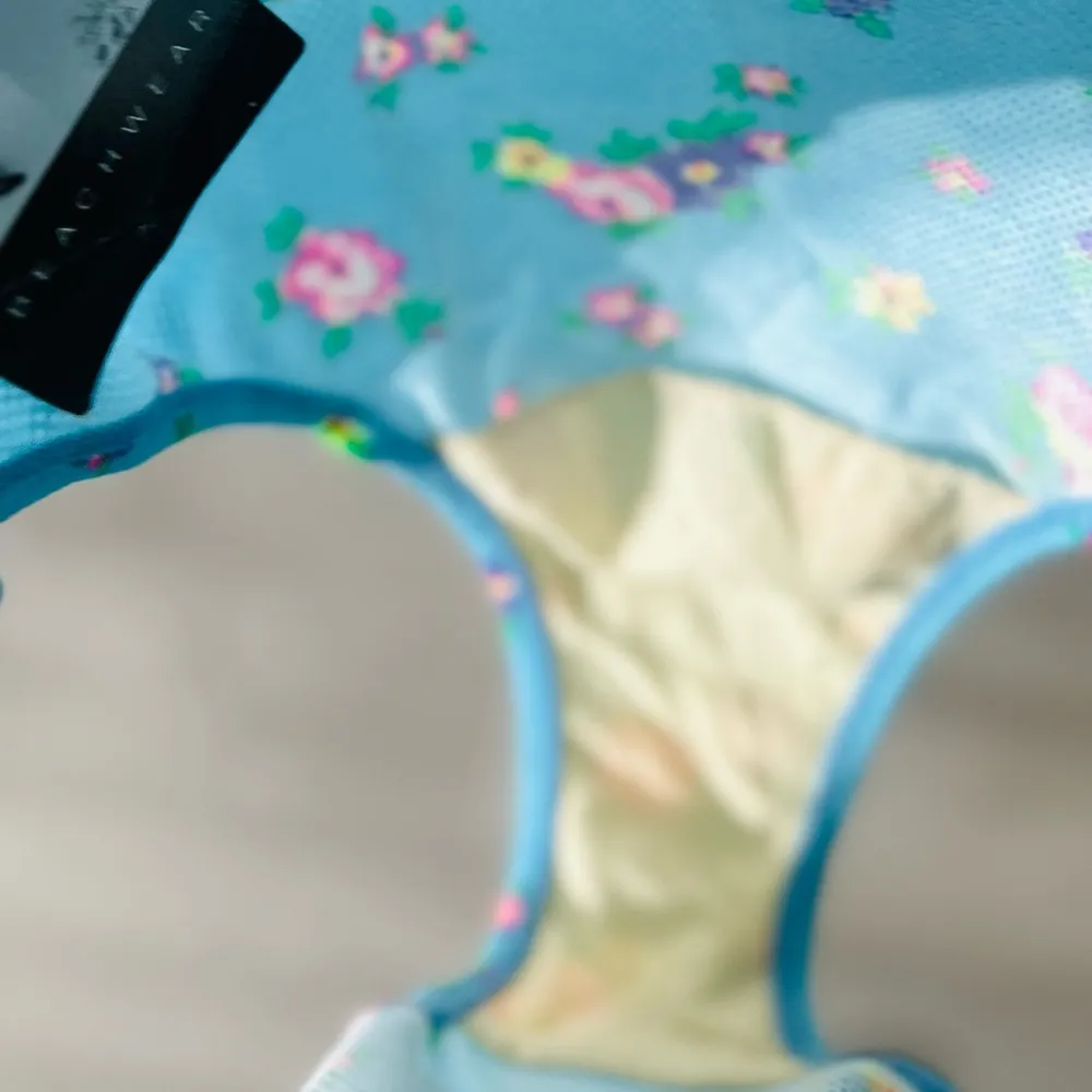 NWT Vintage 80s 90s 1 Pc Floral Swimsuit Size 16 Built In Underwire Bra PushUp - Image 7