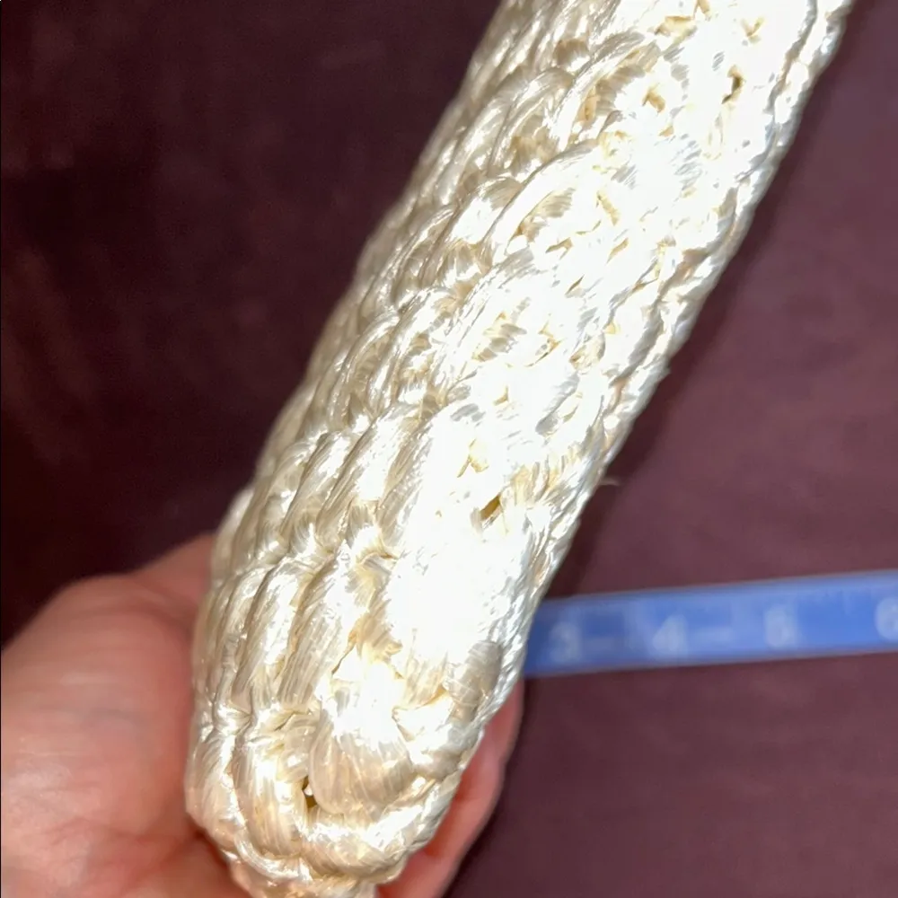 Vintage Elegant Cream Clutch Bag Gold - Image 8