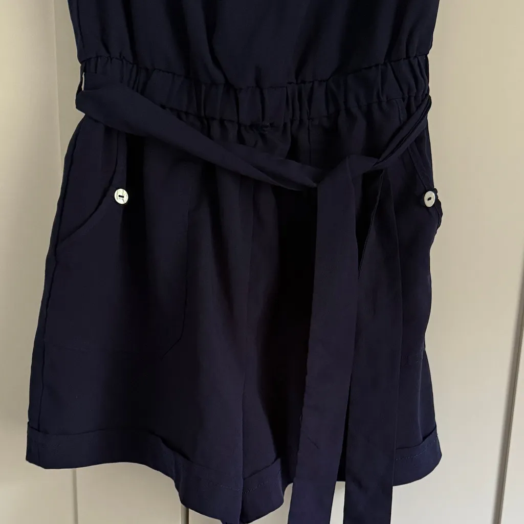 Takara Stylish Navy Strapless Romper - Image 4
