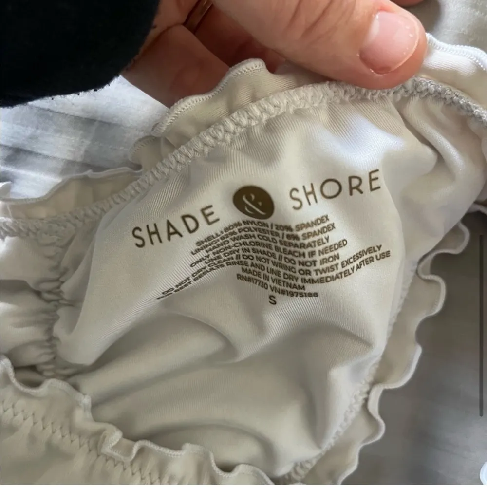 Shade and Shore Women's Off White Push Up Bikini Swimsuit Set Size 32B - Small - Image 9