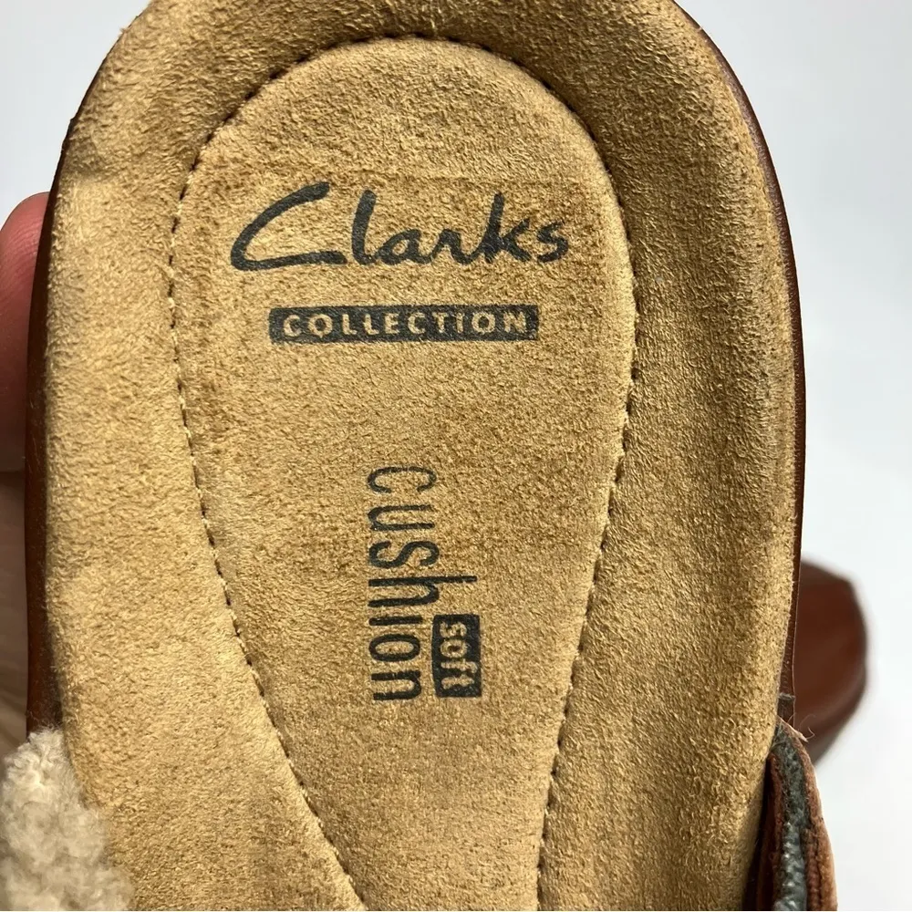 Clarks Presley Grove clogs leather Sherpa size 10‎ - Image 7