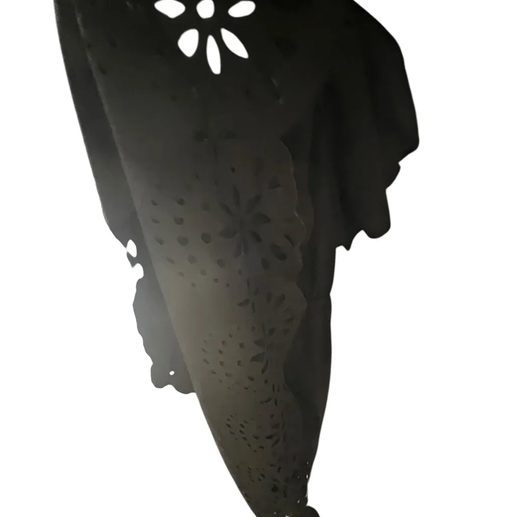 SHEIN Black Wrap Dress with Ruffle Sleeves - Image 5