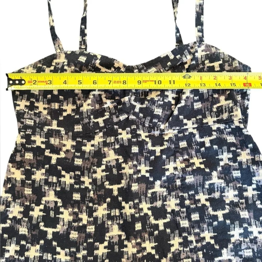 Patagonia Hemp Blend Odalisque Tank Top Black Beige Back Zipper Womens Size 8 - Image 7