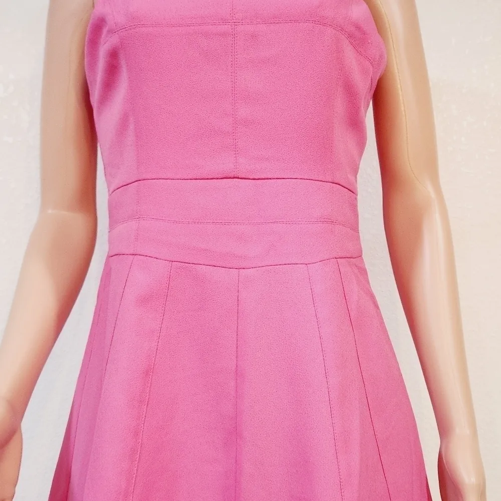 MOON Pink Womens Sleeveless Fit & Flare Dress Size M - Image 3