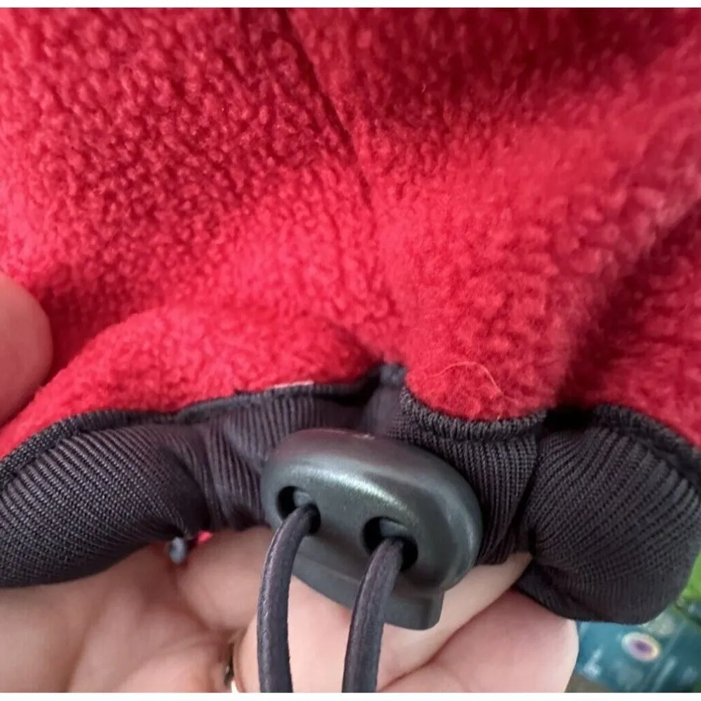 Vintage Mickey & Co. Size Medium Red Embroidered Mickey Fleece 1/4 Zip Soft - Image 5