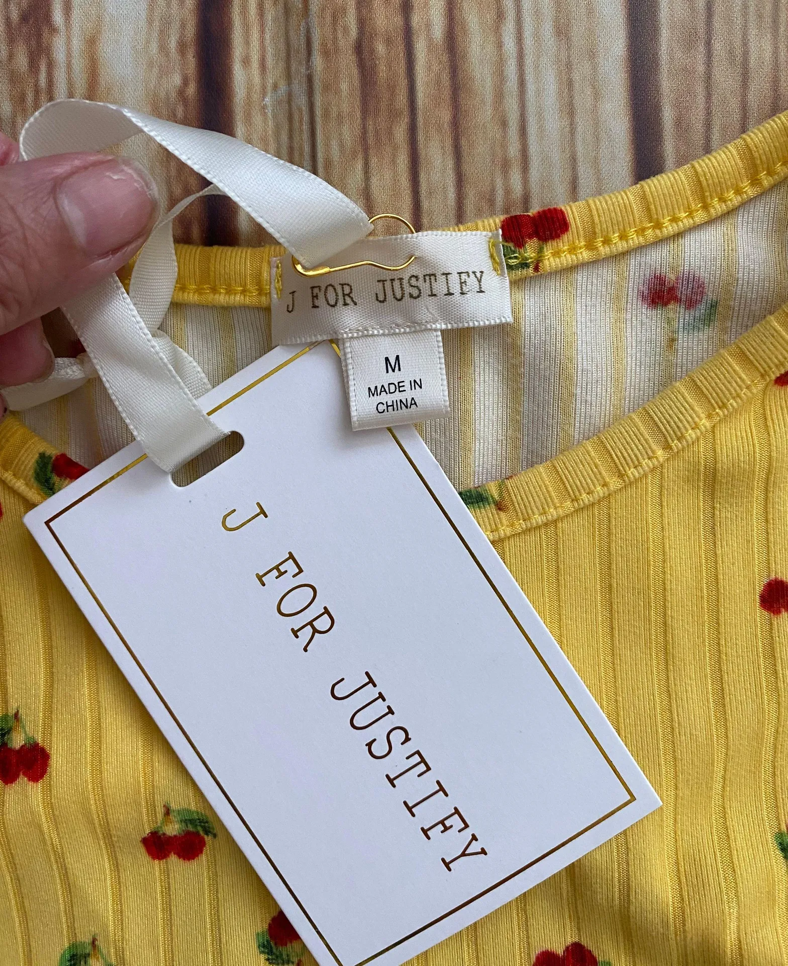 J for Justify Lace-Up Backless Cropped Top Sz M - Image 11