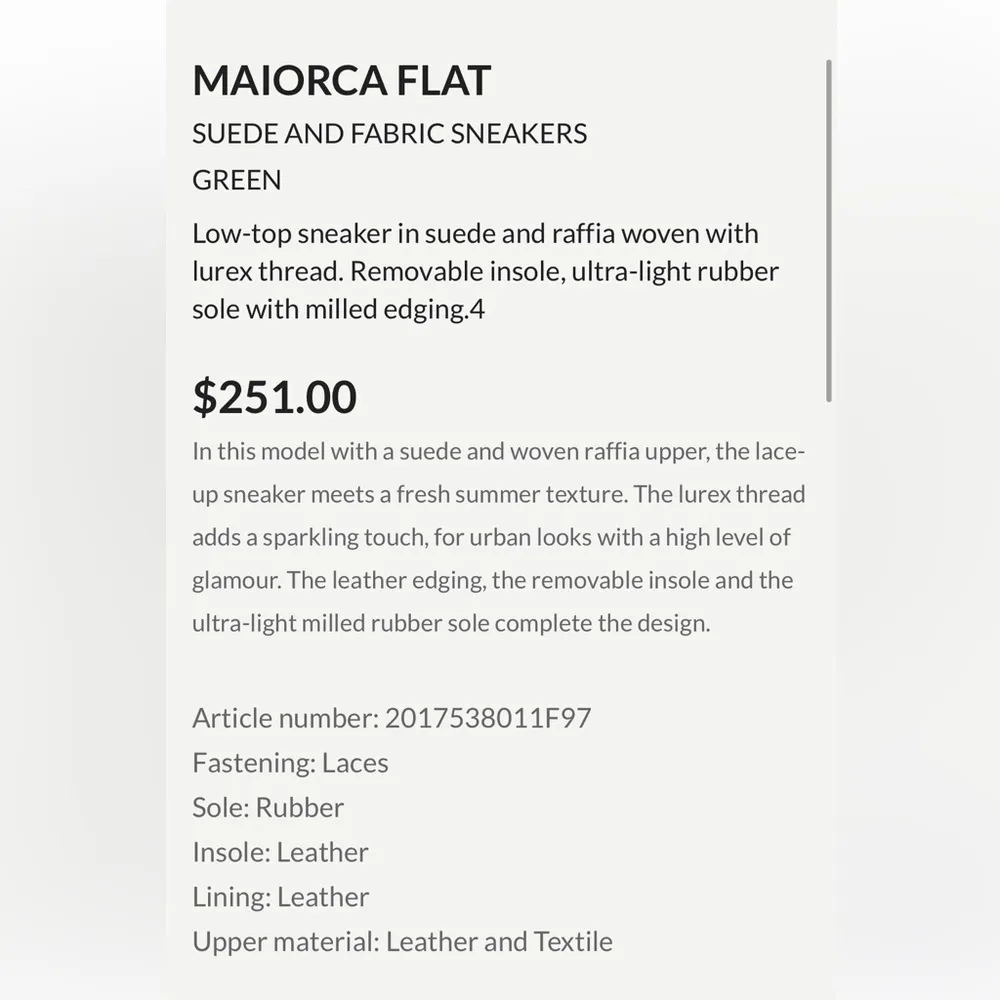 Voile Blanche MAIORCA FLAT SUEDE AND FABRIC SNEAKERS EU38 Green Size 8 - Image 10