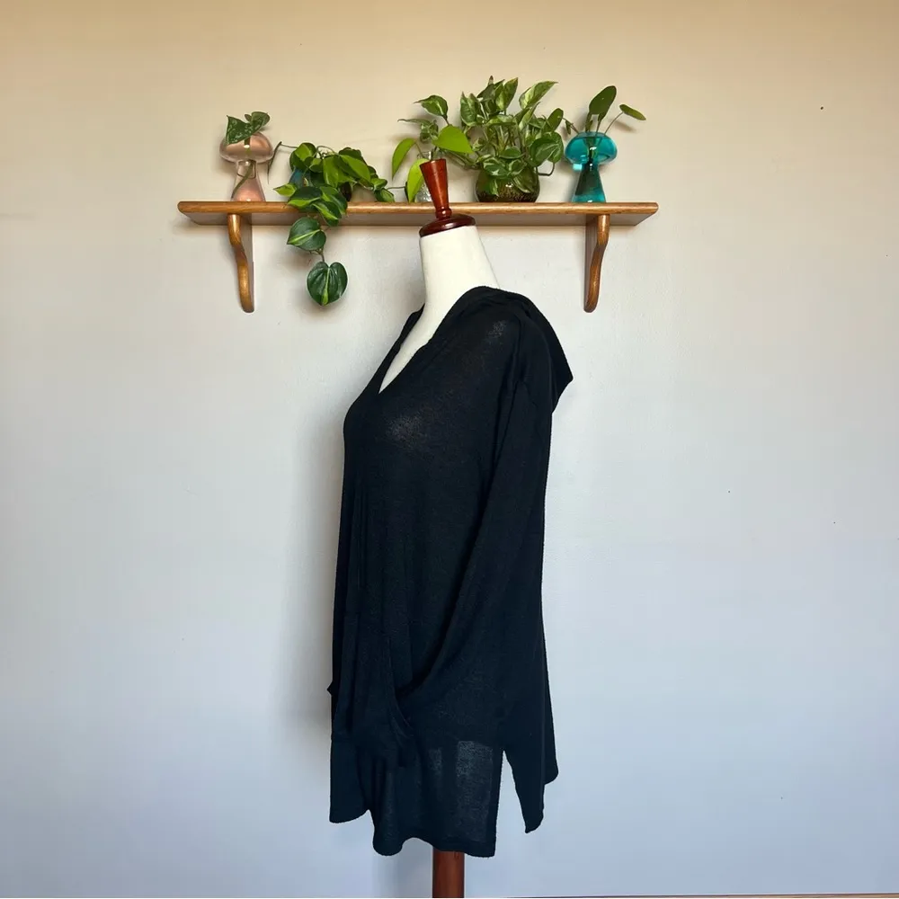 NWOT AnyBody Black Oversized Long Sleeve and Long Length Soft Hoodie - Image 7