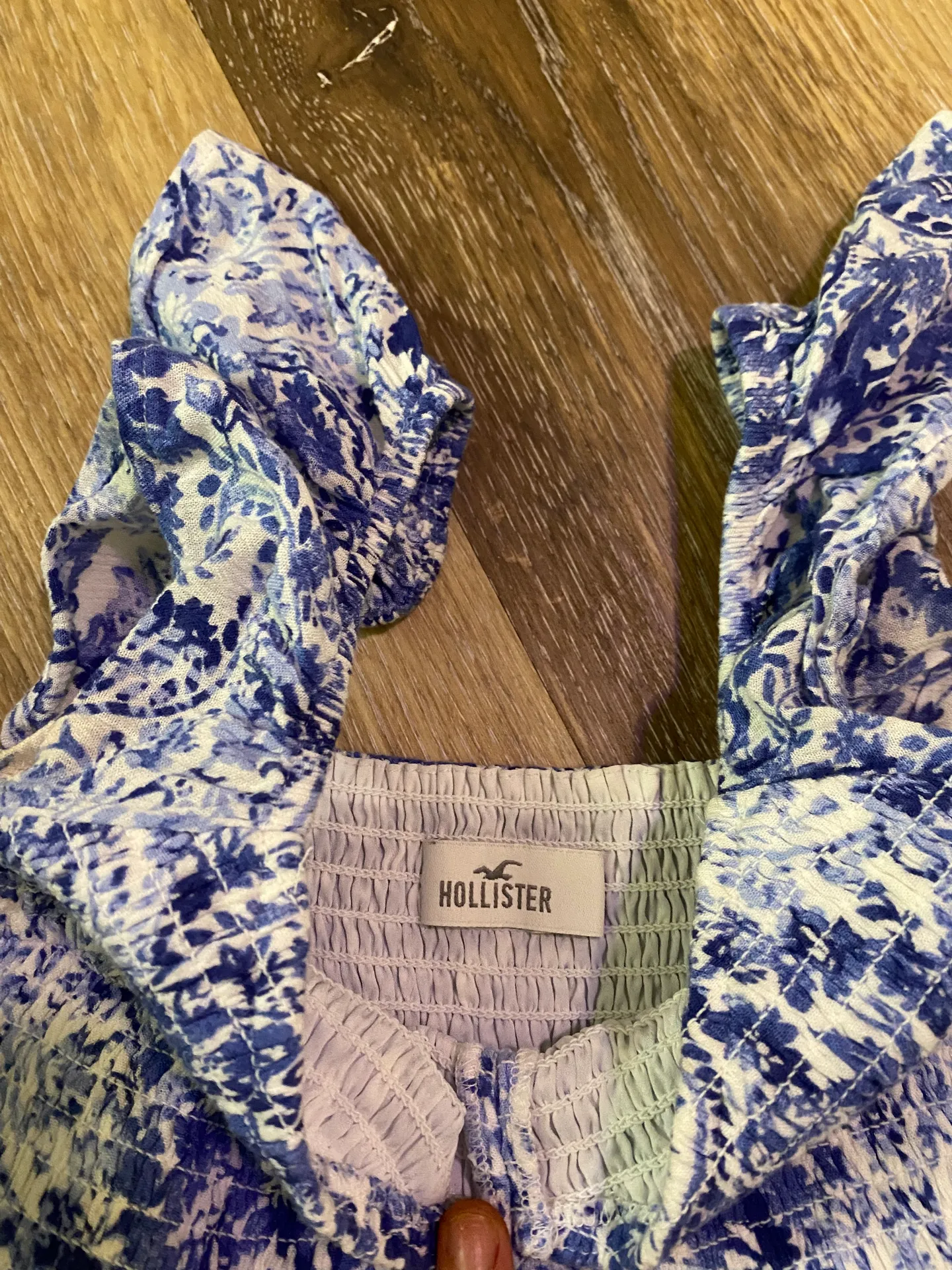 Blue And White Babydoll Top - Image 3