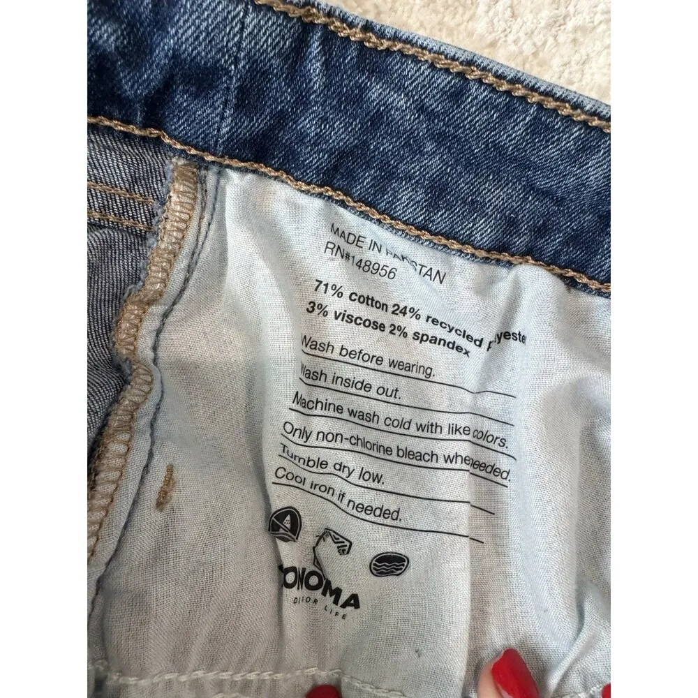 NWOT Sonoma Mid Rise Skinny Blue Jeans Size 24 - Image 8