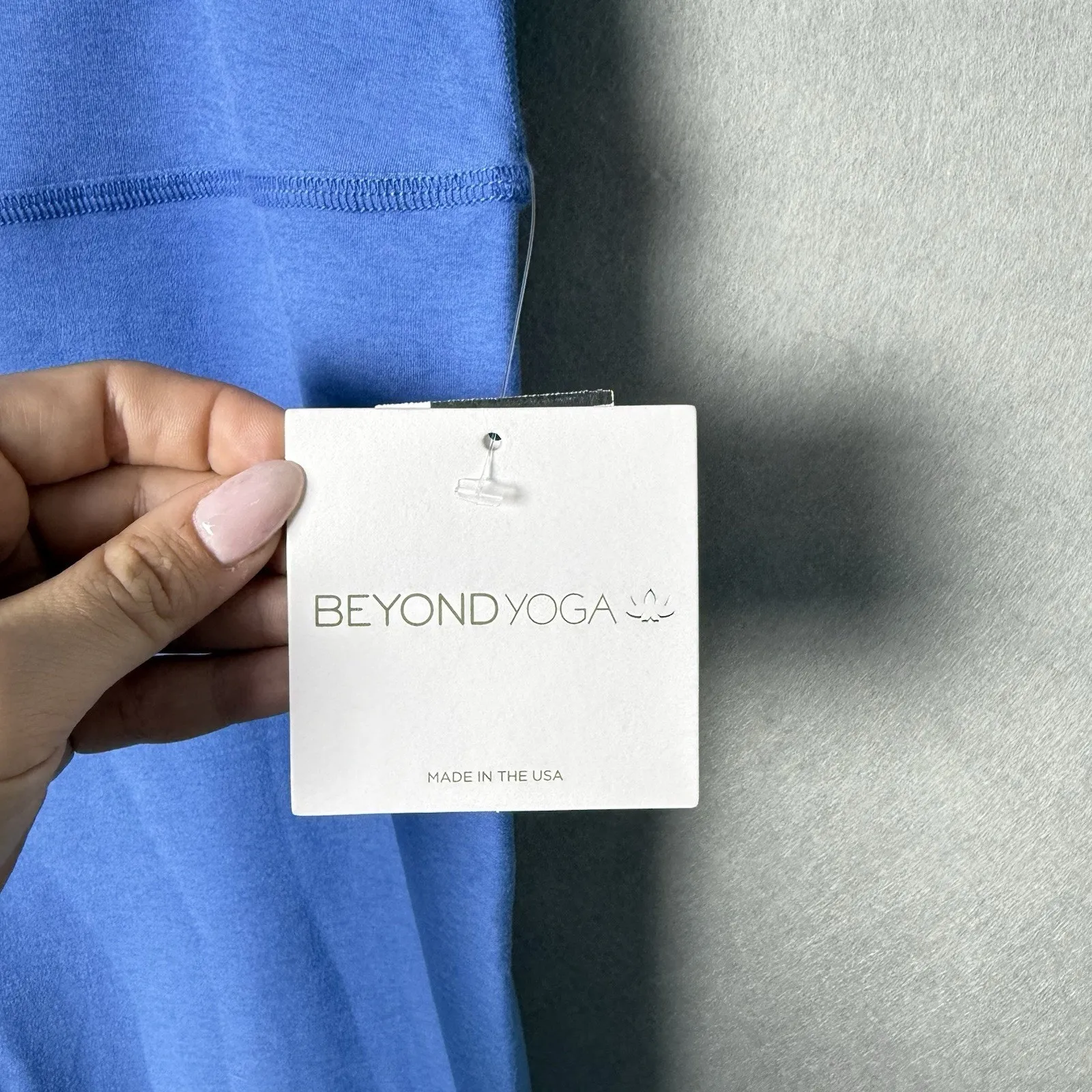 Beyond Yoga Spacedye Caught In The Midi Leggings Blue Heather Size 2X - Image 4