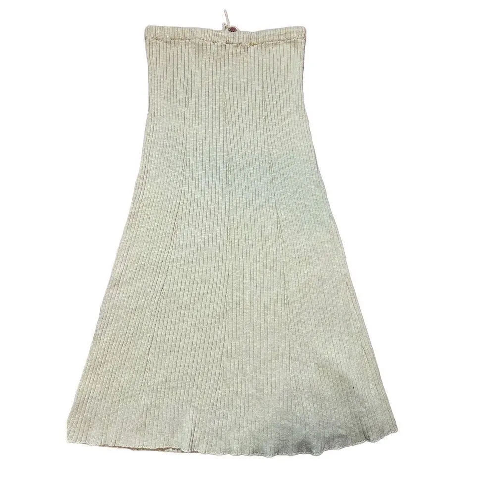 Free People FP Beach High-Waisted Shine Bright
Maxi Skirt ribbed pull on sz S - Image 4