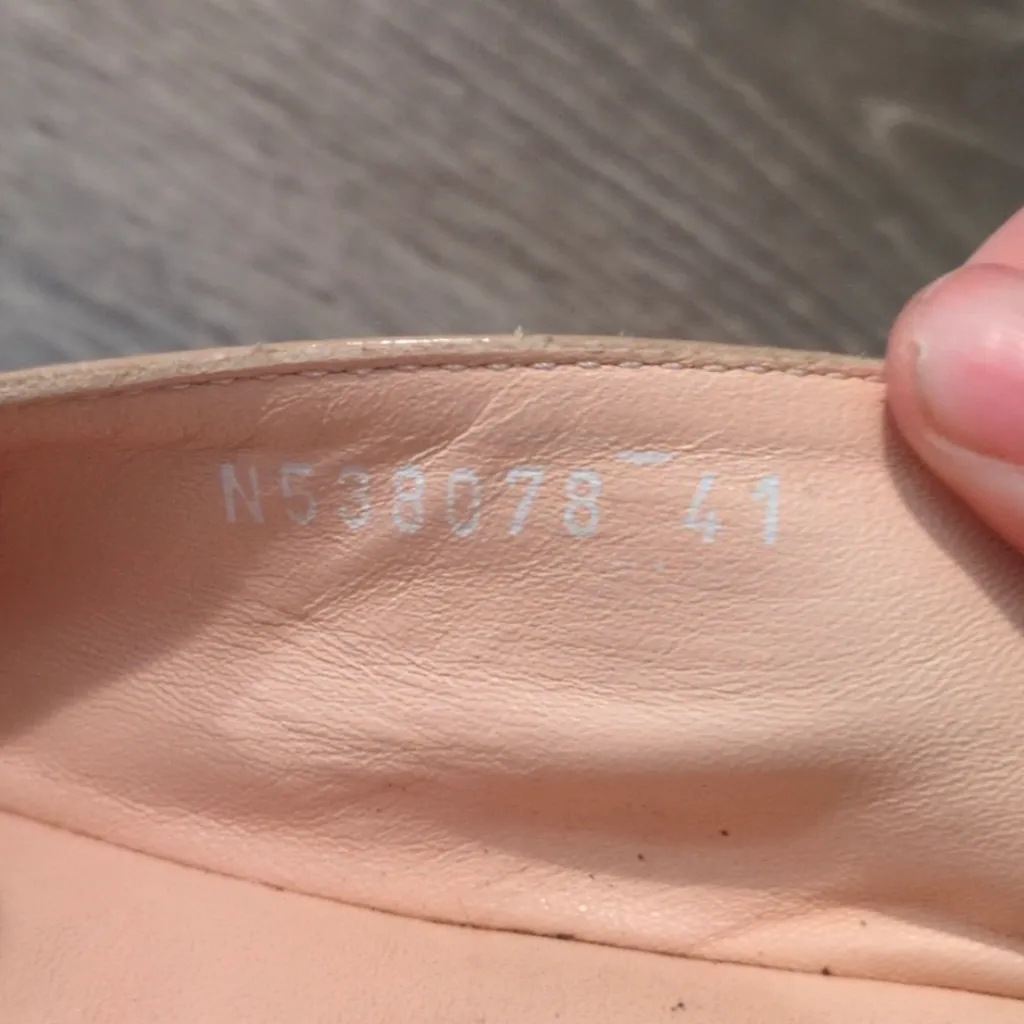 Agl Made In Italy Micro Pointed Toe Loafer On Nude Glammy Size 41 Tan - Image 11