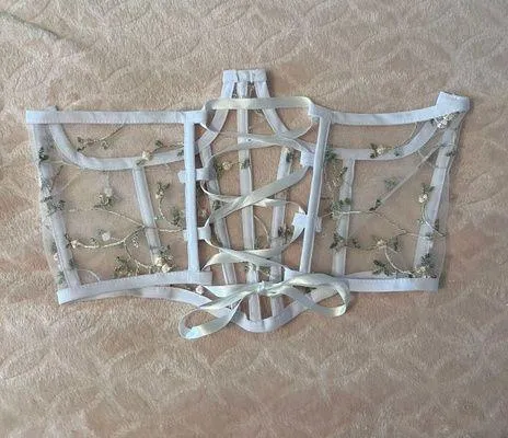 Floral/See Through Corset Multi - Image 2