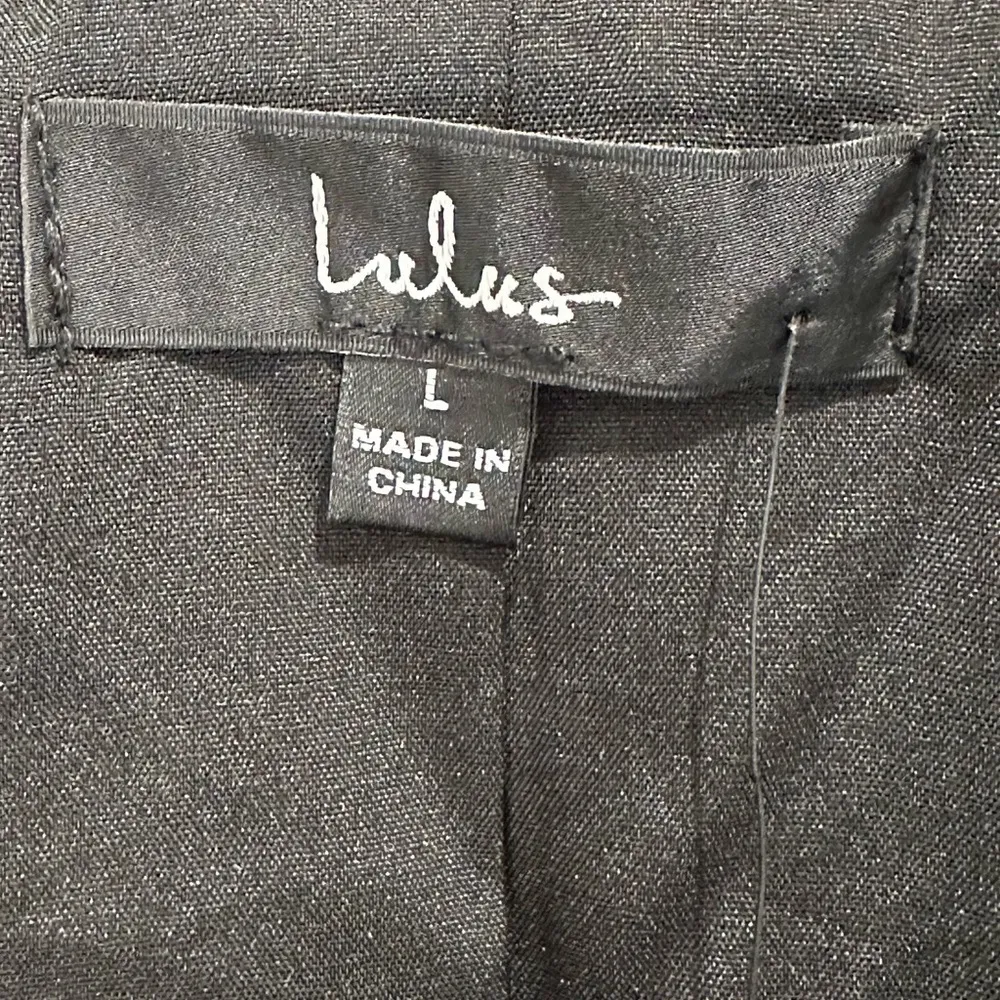 NWT Lulus Celebratory Sweetie Crop Blazer Large Black Feather New Years Eve Chic - Image 10