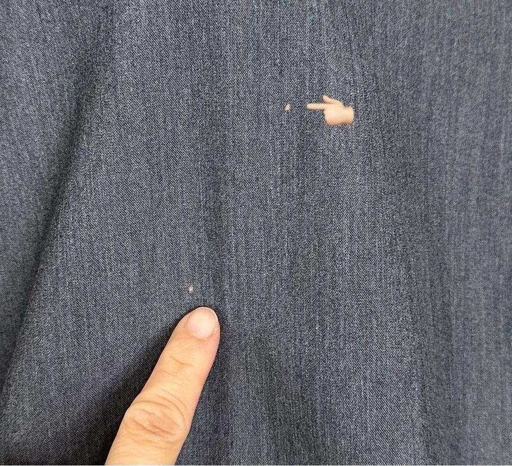 Figs Casma Gray Three-Pocket Scrub Top, Sz XS - Image 12