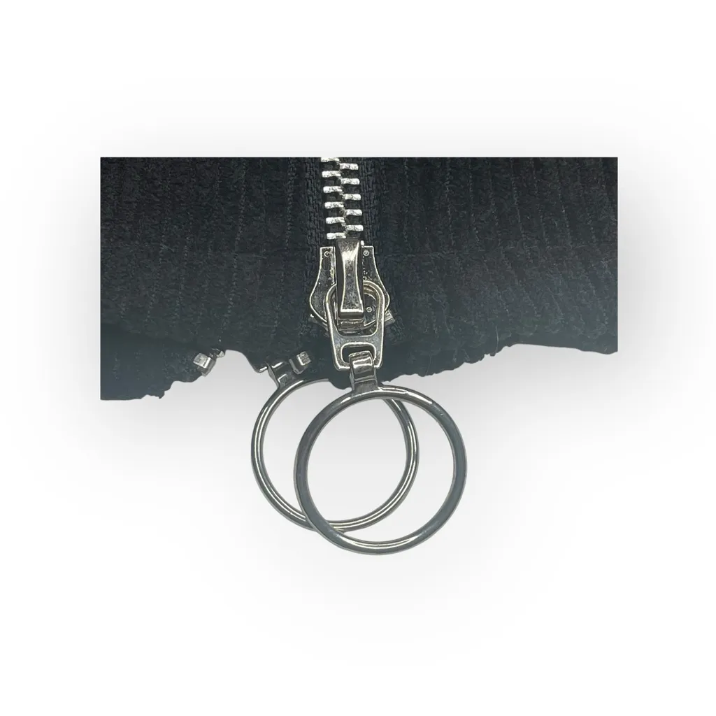 Deadstock: new Valfre ꥟ Lasso Mini Skirt ꥟ Black ꥟ Silver Zippers All Over ꥟ M ꥟ Size M - Image 13