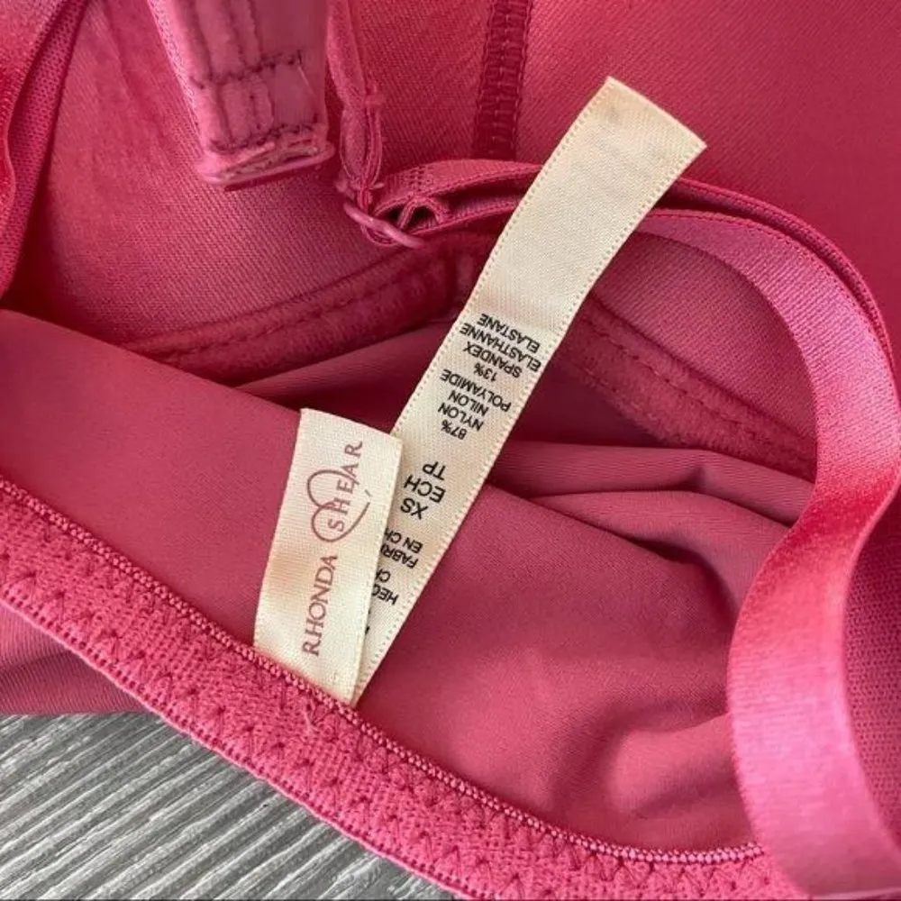 rhonda shear structured cup compression tank top under shirt xs Pink - Image 6