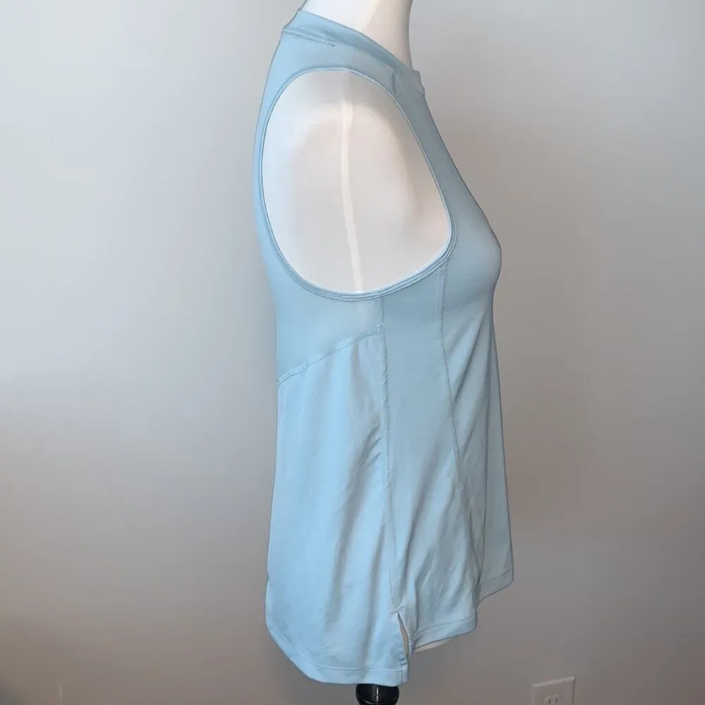 Nike Running Dri Fit Light Blue Sleeveless Crewneck Tank Top Womens XS - Image 3