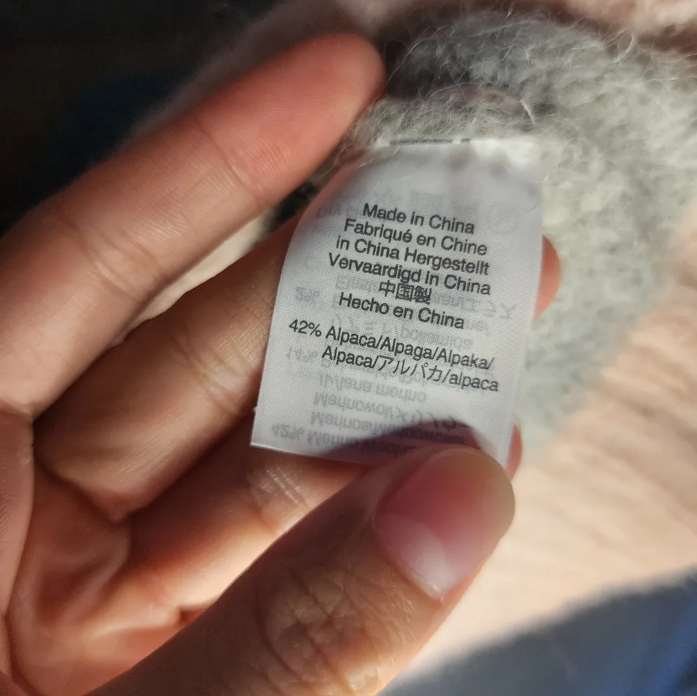 POINT SUR J Crew Womens Sweater Size XS Pink Purple Alpaca Striped Soft - Image 5