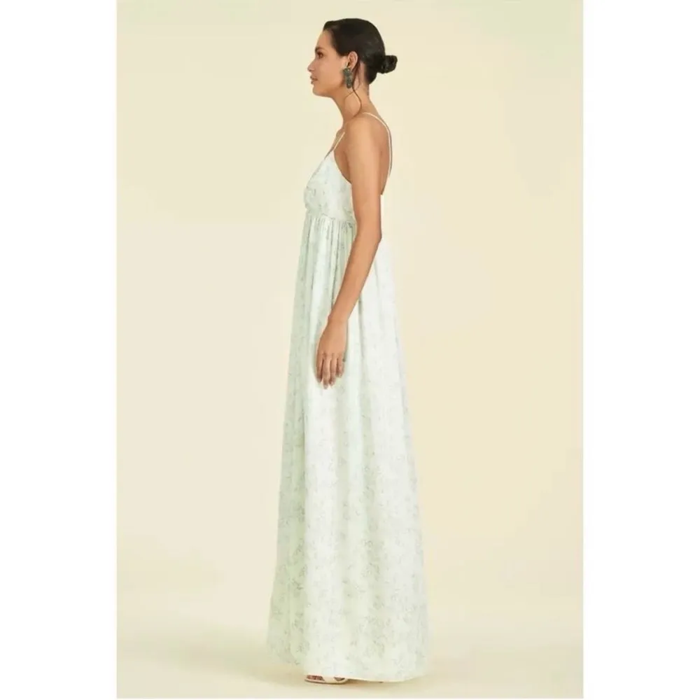 NEW Sachin & Babi Jessica Floral Gown Jade Rose Watercolor Dress Size 6 - Image 3