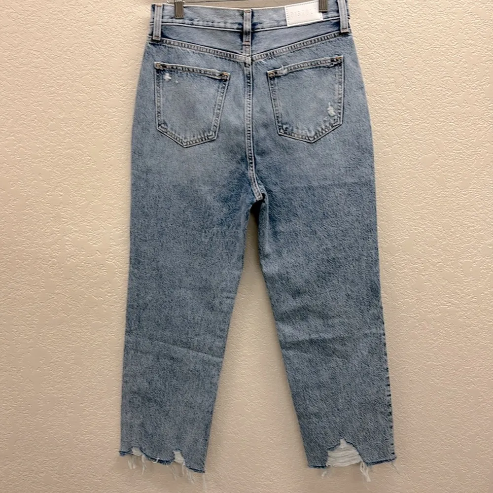 Pistola Wide Leg Acid Washed Rough Hem Jeans Size 27 New - Image 6