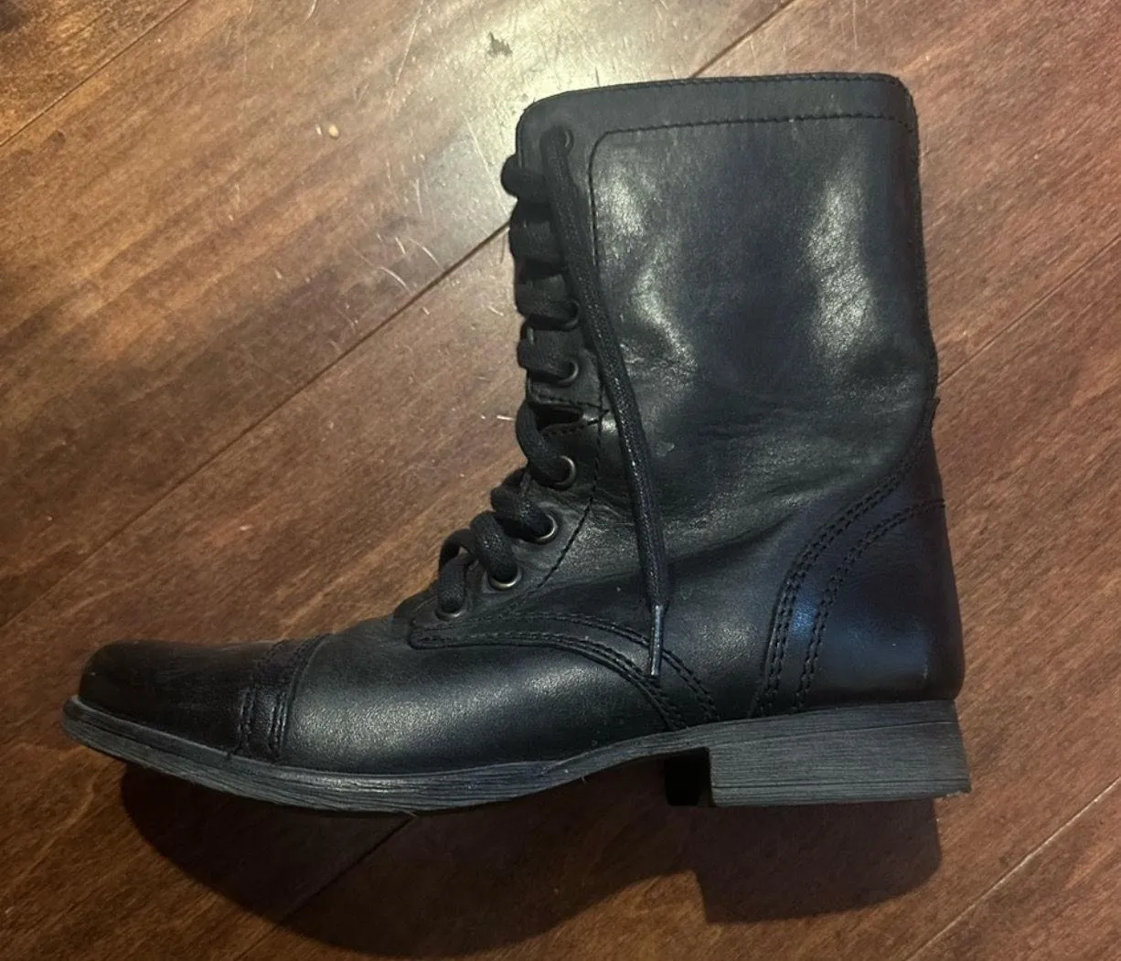 Steve Madden Troopa Boots Combat Leather Women’s 6 - Image 3