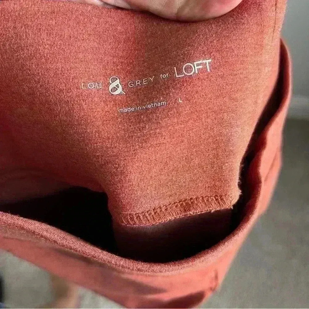 Lou & Grey‎ for LOFT Women’s Pull On Back Pockets Pointe Legging Pants Size L - Image 10