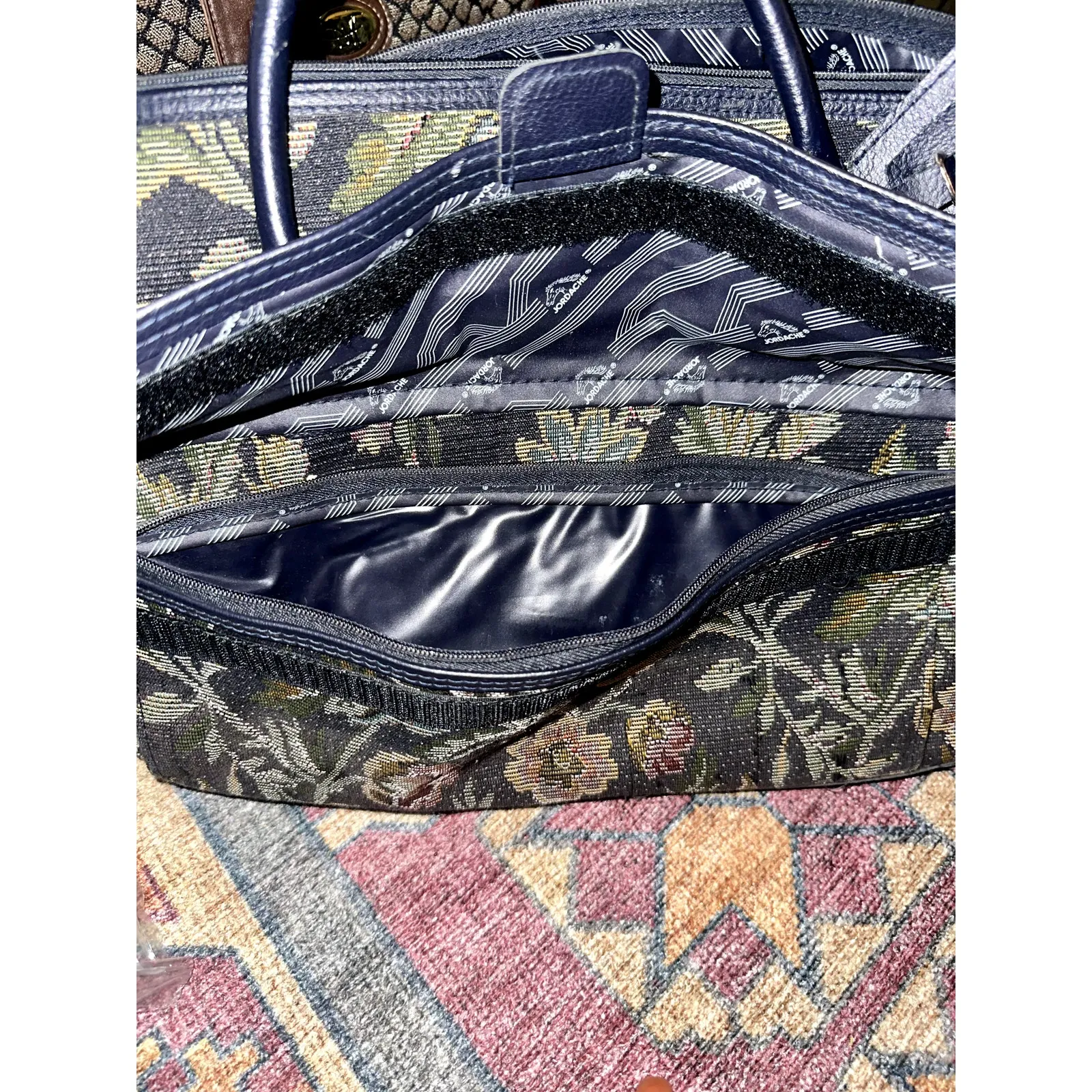 JORDACHE‎ Vintage 90s Floral Luggage Overnight CarryOn - Image 7