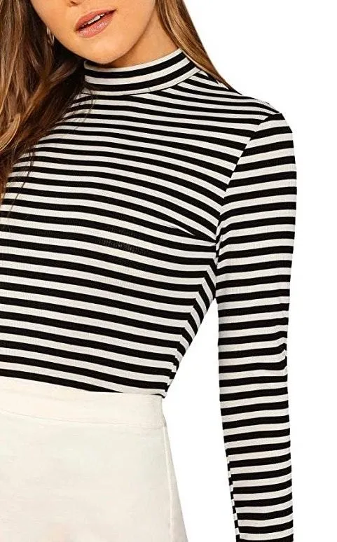 Long Sleeve Striped Top - Image 3