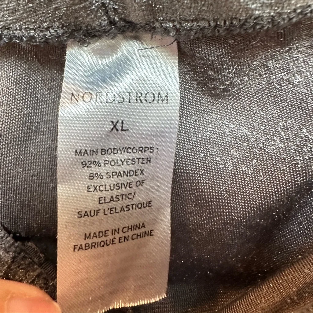 Nordstrom Women’s Velvet Velour Pull On Lounge Joggers Pants Size XL Pewter Grey - Image 6