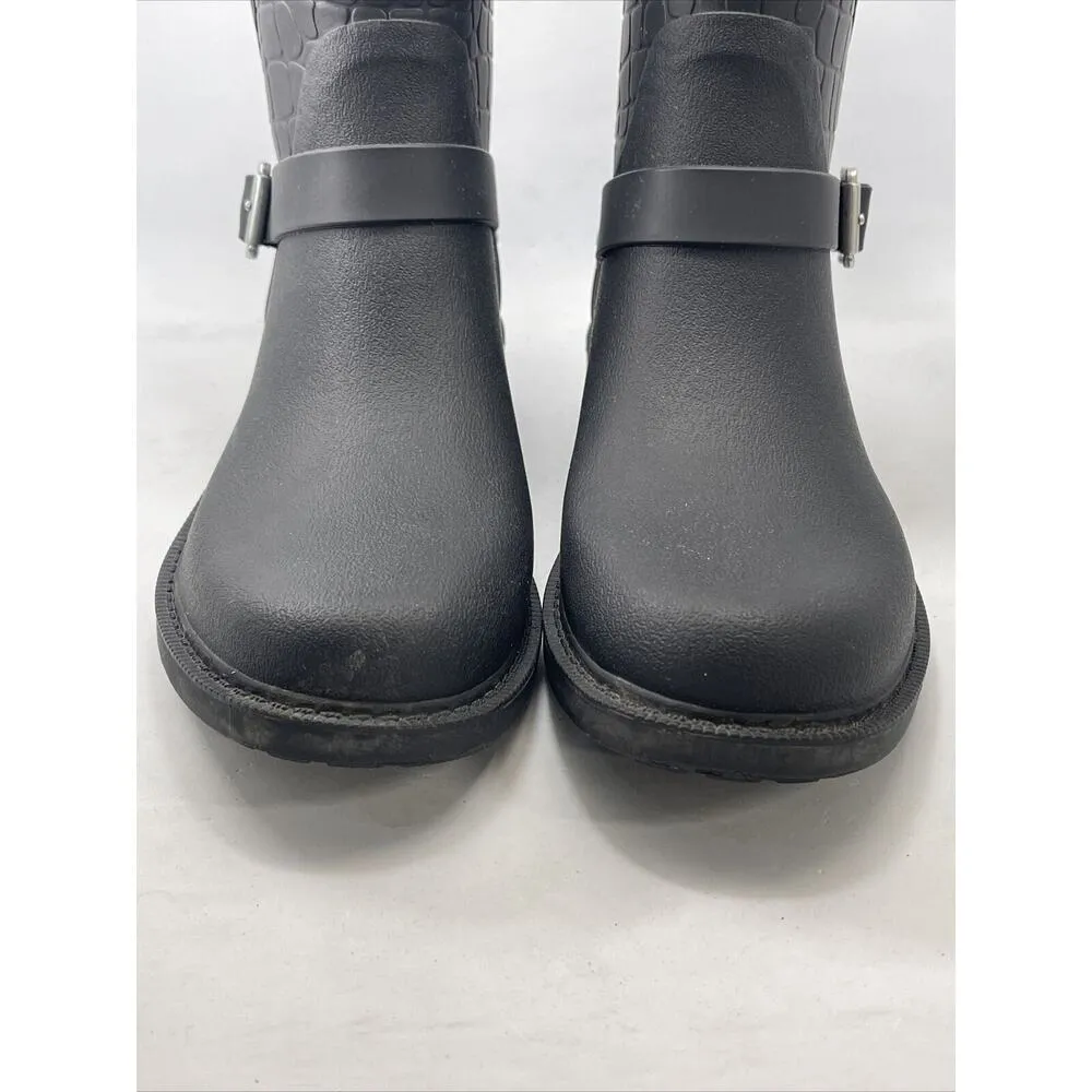 Sam Edelman Keigan Boots Croc Embossed Size 7M Waterproof - Image 10